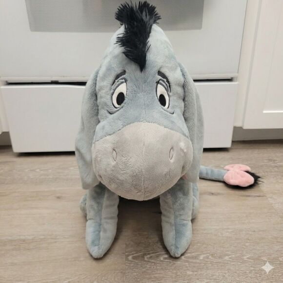Disney Other - Disney Parks Eeyore Stuffed Plush Huge Jumbo Large 25”